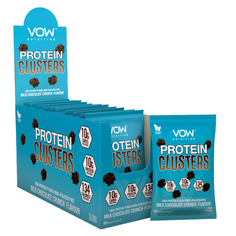 VOW Nutrition Protein Clusters Milk Chocolate Crunch Simon Evans Physiotherapy