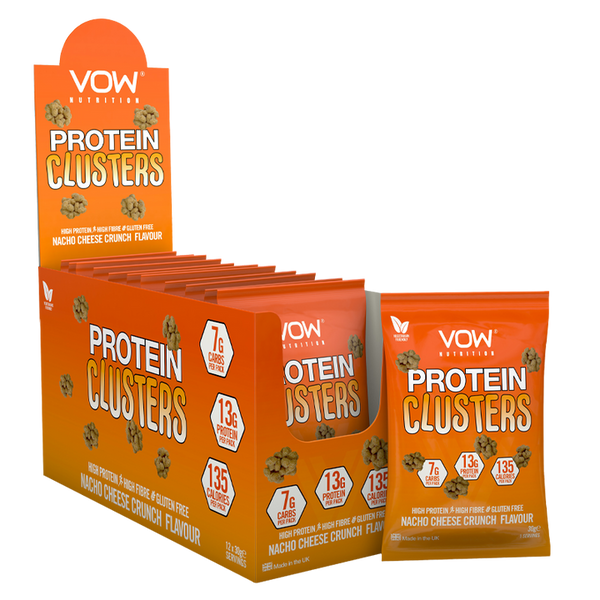 VOW Nutrition Protein Clusters Nacho Cheese Crunch Simon Evans Physiotherapy