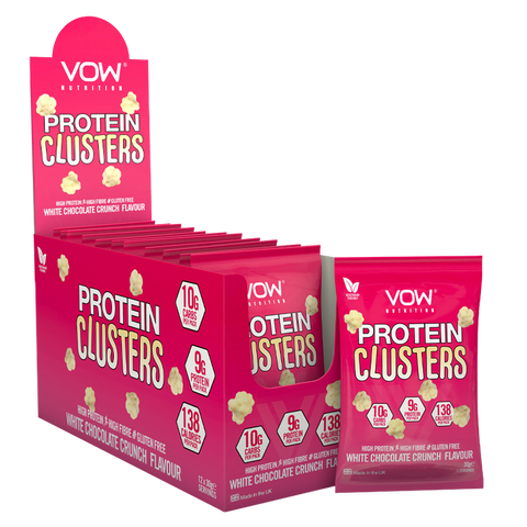 VOW Nutrition Protein Clusters White Chocolate Simon Evans Physiotherapy